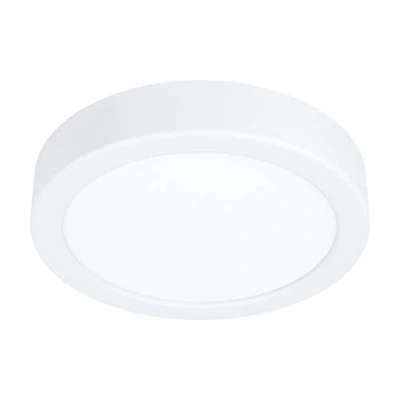 Abbildung von EGLO LED Deckenleuchte Fueva 5, Ø 16 cm, 1 flammige Aufbauleuchte aus Stahl und einer Kunststoff Leuchtfläche, Deckenlampe in Weiß, Aufbaulampe neutralweiß