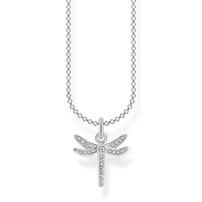 Abbildung von Thomas Sabo Damen Halskette Libelle silber 925 Sterlingsilber, 36 38 cm Länge
