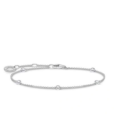 Abbildung von Thomas Sabo Armband weiße Steine silber, 925 Sterlingsilber, 16 19 cm Länge