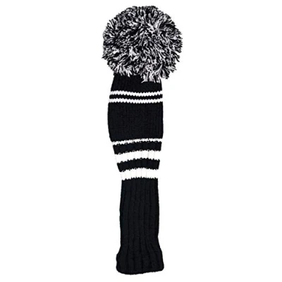 Abbildung von Longridge Men&#039;s Pompom Golf Kopfschutz Weiß/Schwarz,