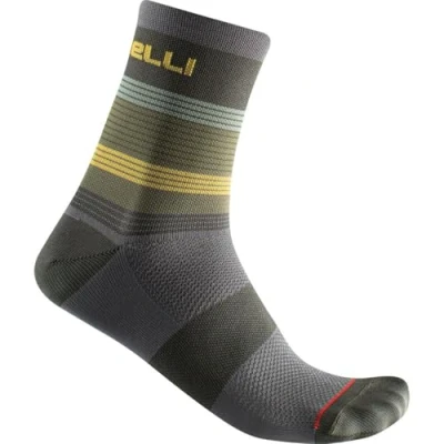 Abbildung von CASTELLI 4522039 SCIA 12 SOCK Socks Unisex Militärgrün/Safran Wald S/M