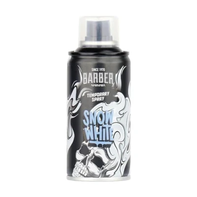 Abbildung von BARBER MARMARA Friseur Color Haarspray Snow White 150ml Haar Farb Spray zum Verkleiden &amp; Schminken für Karneval, Fasching, Halloween Motto Party Haarfarbe Auswaschbar Hair
