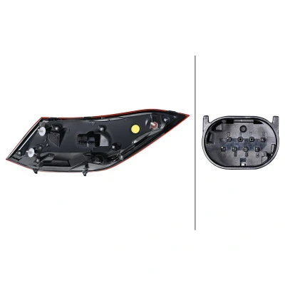 Abbildung von HELLA 2SK 013 102 081 Rückleuchte rechts äusserer Teil LED 12