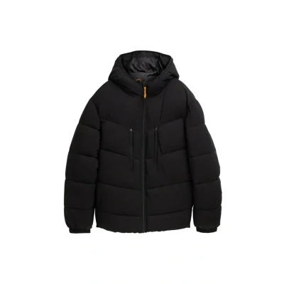 Abbildung von TOM Tailor Denim Puffer MIT Kapuze Winterjacke, Herren, Größe: XXL, Black