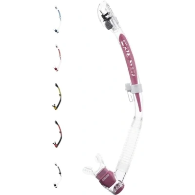 Abbildung von Cressi Unisex Adult Itaca Ultra Dry Snorkel Trockenes Freitauchen und Schnorcheln, Transparent/Rosa, Einheitsgröße