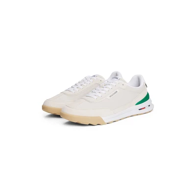 Abbildung von Tommy Hilfiger Retro Runner Seasonal Sneaker low, Herren, Größe: 45, Alabaster Schuhe