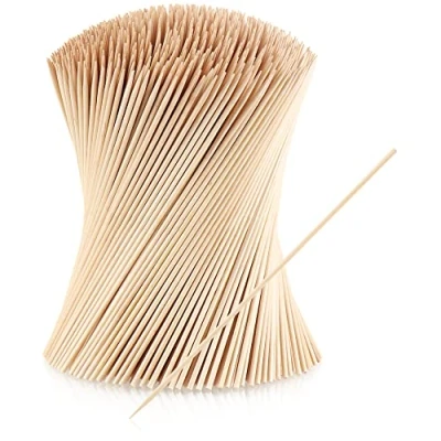 Abbildung von com four® 1000x Fingerfood Spieße aus Holz lange Holzspieße zum Aufspießen von Fleisch und Gemüse Grillspieße für Haushalt (1000 Stück 20 cm natur)