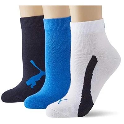 Abbildung von PUMA Unisex Kinder Bwt Quarter Socken, Navy / White Strong Blue, 35 38 EU