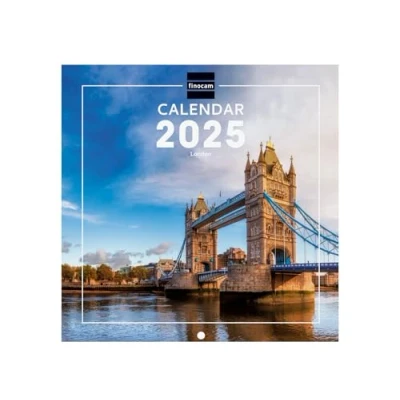 Abbildung von Finocam Bebilderter Wandkalender International 2025 Monatsansicht Januar bis Dezember (12 Monate) London