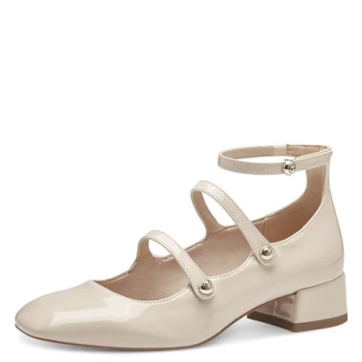 Abbildung von Tamaris Damen Pumps mit Riemchen Vegan Blockabsatz; IVORY/beige; 40