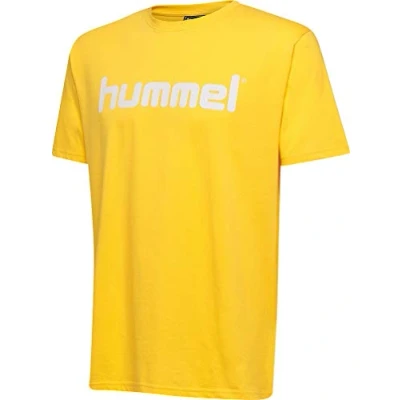 Abbildung von Hummel Hmlgo KIDS Cotton LOGO S/S Tshirt print Sports yellow für Kinder, Größe: 176,