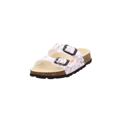 Abbildung von Superfit Mädchen Fussbettpantoffel Nicht Zutreffend, Weiß Schwarz 1060, 25 EU Weit