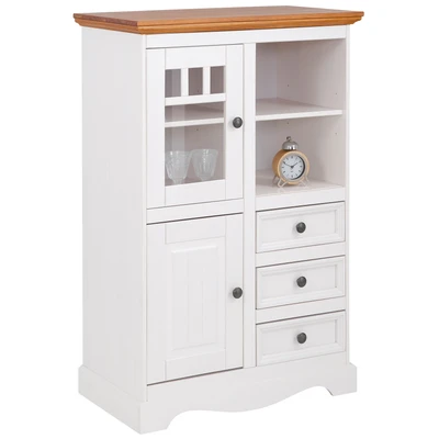 Abbildung von Home affaire Highboard »Melissa«, Vitrine, Breite 80 cm