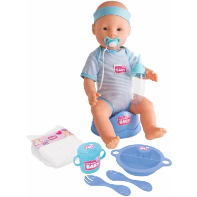 Abbildung von New Born Baby Puppe Junge mit Zubehör, Blau