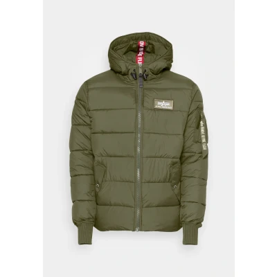 Abbildung von Alpha Industries Puffer Winterjacke, Herren, Größe: Medium, Dark green