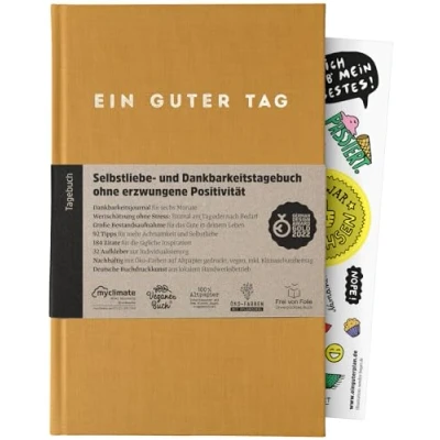 Abbildung von Ein guter Tag, Selbstliebe und Dankbarkeitstagebuch. Nur 5 6 Minuten am Tag. Für Dankbarkeit, Achtsamkeit, Journaling, Tagebuch (Bernstein)