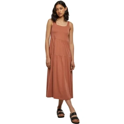 Abbildung von Urban Classics 7/8 Length Valance Summer Jerseykleid, Damen, Größe: 3XL, Terracotta