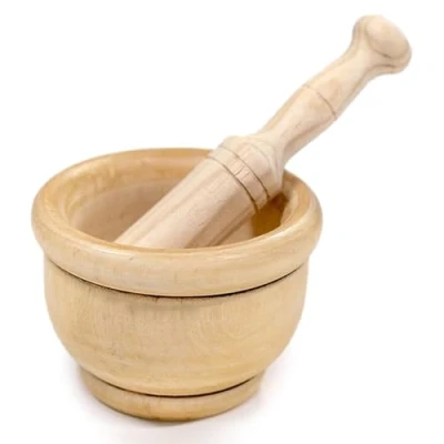 Abbildung von Space Home Mörser mit Stößel und Holzhamme Ø 14 cm