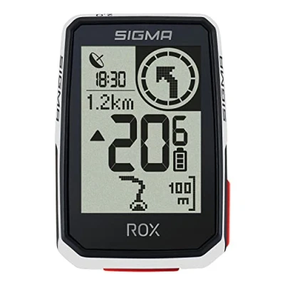 Abbildung von SIGMA SPORT ROX 2.0 White Top Mount Set Bicycle Computer Wireless GPS &amp; Navigation incl. OVERCLAMP BUTLER Outdoor for Pure Driving Pleasure