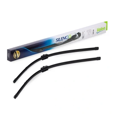 Abbildung von Scheibenwischer Valeo Silencio X.trm, Flat Blade Set 574311 vorne Rahmenlos Stiftbefestigung MERCEDES BENZ: E Class Saloon, T modell