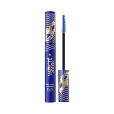 Abbildung von Eveline Cosmetics Varit Deep Blue Mascara Verlängernd &amp; Voluminös 24 Stunden Halt mit Silikonbürste