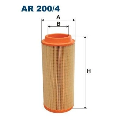 Abbildung von FILTRON AR 200/4 Luftfilter 375 157,5 Filtereinsatz MERCEDES BENZ: UNIMOG