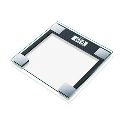 Abbildung von Korona 76754 Glaswaage GABRIELA Tragkraft 150 kg, Einteilung 100 g zeitlose edle gut ablesbares LCD Display Abschaltautomatik Batterien inklusive