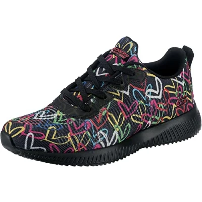 Abbildung von Skechers Sport BOBS Squad Sneaker low black/multicolor, Damen, Größe: 38, Black/multicolor Schuhe