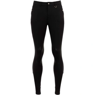 Abbildung von BR Reithose Maikel Silikon Kniebesatz Schwarz 56