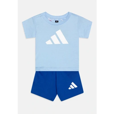 Abbildung von adidas Performance Essentials Infant Unisex SET Tshirt print für Kinder, Größe: 86, Glow blue/white