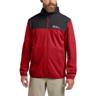 Abbildung von Jack Wolfskin Herren Feldberg Hoody M Softshelljacke, Adrenaline Red, XXL EU