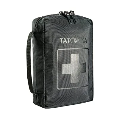 Abbildung von Tatonka First Aid S Erste Hilfe Tasche (ohne Inhalt) mit unterteiltem Hauptfach und Gürtelschlaufe Zum selber Befüllen Abmessungen: 18 x 12,5 5,5 cm (black)