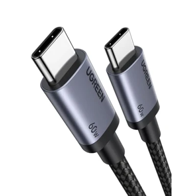 Abbildung von UGREEN 60W USB C auf Kabel PD 3.0 Ladekabe kompatibel mit iPhone 16 Pro Max, 15, Galaxy S24, A70, A25, MacBook M4, iPad 12.9 usw.(1M)