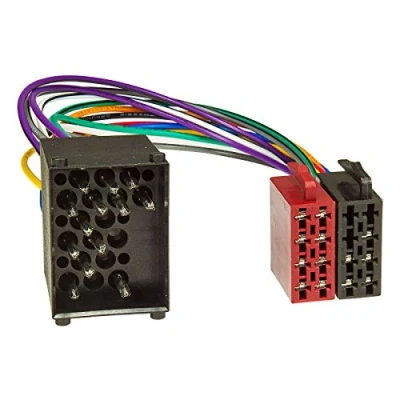 Abbildung von tomzz Audio 7004 001 Radio Adapter Kabel kompatibel mit BMW alle Modelle bis 2001 Mini Rover ab 1999 Landrover 2004 Rundpin auf 16pol ISO Norm