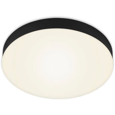 Abbildung von BRILONER LED Deckenlampe rahmenlos, warmweiße Lichtfarbe, 21 Watt, 2000 Lumen, Lampe, Deckenleuchte, Wohnzimmerlampe, Schlafzimmerlampe, Küchenlampe, Deckenbeleuchtung, 28,7x3,6 cm, Schwarz