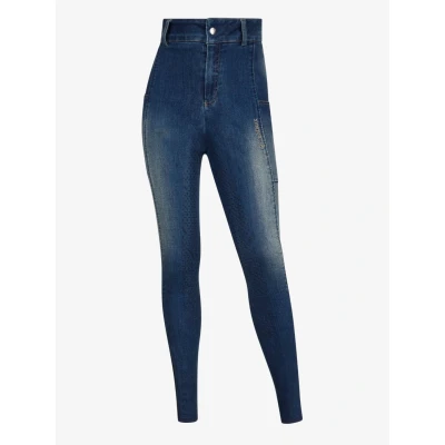 Abbildung von LeMieux Reithose Young Rider Annie Denim Dark Wash 13 14 Jahre