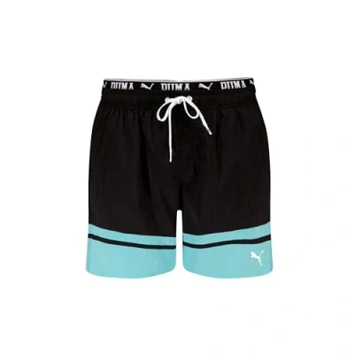 Abbildung von Puma SWIM MEN Colour Block MID Badeshorts, Herren, Größe: Large, Black