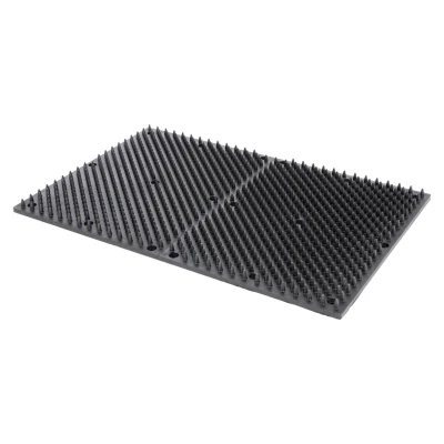 Abbildung von Kerbl Kratzmatte für Säulen oder Wandmontage Schwarz 40x30cm