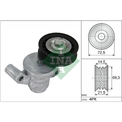 Abbildung von INA 534 0705 10 Spannarm, Keilrippenriemen FORD: Galaxy Mk3 MPV, FOCUS 3