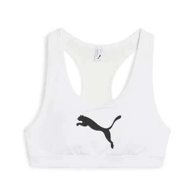 Abbildung von Puma BRA Sportbh mit mittlerer Stützkraft, Damen, Größe: Large, White