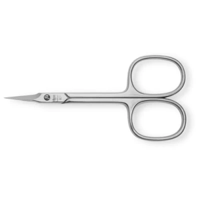Abbildung von nippes Solingen, Nagelhautschere Vernickelter Stahl 9 cm Hautschere extra fein Turmspitze Entfernen überschüssiger Nagelhaut Schere für die Nagelpflege, Silber, 1 stück