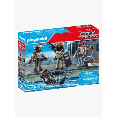 Abbildung von Playmobil 71146 City Action Baukasten SWAT Figurenset