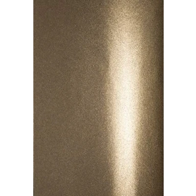 Abbildung von Netuno 20x Bastelkarton Perlmutt Braun DIN A4 210x 297 mm 250g Aster Metallic Club Gold Perl Glanz Karton metallisch glänzend Perlmuttglanz Papier zum Basteln Dekorieren Dekorpapier Schimmer