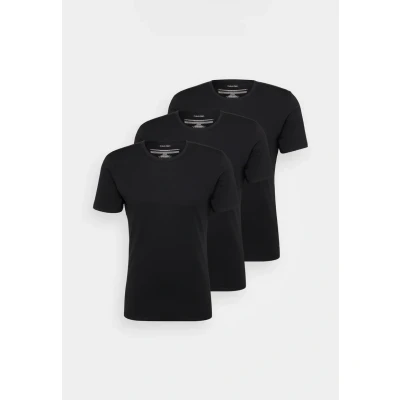 Abbildung von Calvin Klein Underwear CREW NECK TEES 3 PACK Unterhemd/shirt, Herren, Größe: Small, Black