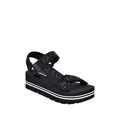 Abbildung von GUESS Damen Avin Keilsandale, Schwarz, 39.5 EU