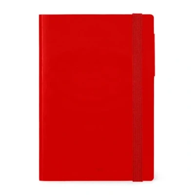 Abbildung von Legami Wochenplaner 2025, Medium, 12 Monate, Kalender von Januar 2025 bis Dezember Gummibandverschluss, Monatsplaner 2026, letzte Tasche, Adressbuch, x 18 cm, Radiant Red