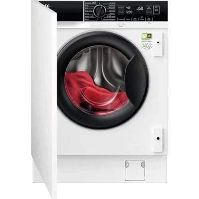 Abbildung von AEG LR8BI7480 Einbauwaschmaschine / Serie 8000 mit PowerCare Faserschutz Auffrischfunktion 8 kg Mengenautomatik Nachlegefunktion Kindersicherung Schontrommel Wasserstopp 1400 U/min
