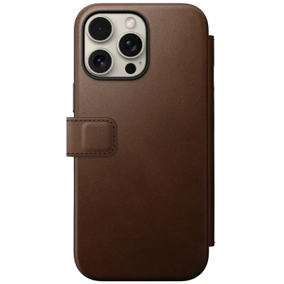 Abbildung von Nomad Modern Leather Folio iPhone 16 Pro Max Braun NM01674085