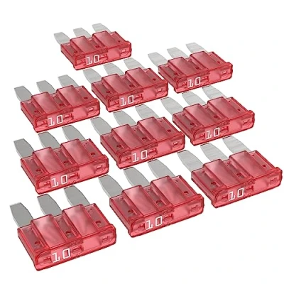 Abbildung von AUPROTEC Micro 3 Kfz Sicherungen Flachstecksicherungen MikrOTO III 5A 15A Auswahl: 10A Ampere rot, 10 Stück