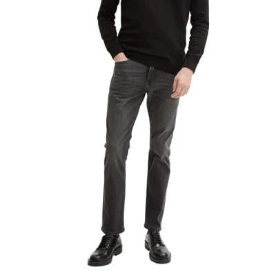 Abbildung von TOM TAILOR Herren 1045915 Josh Regular Slim Jeans, 10264 Dark Stone Black Denim, 33W x 34L